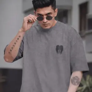 Men’s Streetwear Oversized Graphic Round Neck T-Shirt