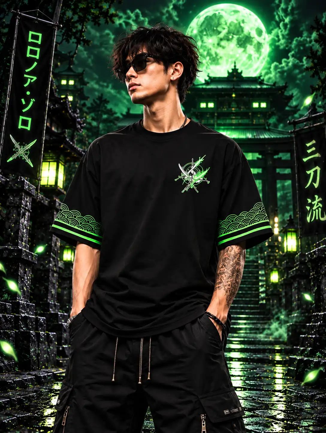 Shadow Monarch Arise Oversized T-Shirt (Solo Leveling Anime Graphic Tee)