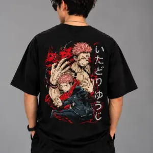 Yuji Itadori & Ryomen Sukuna / Jujutsu Kaisen Oversized Anime Graphic T-Shirt