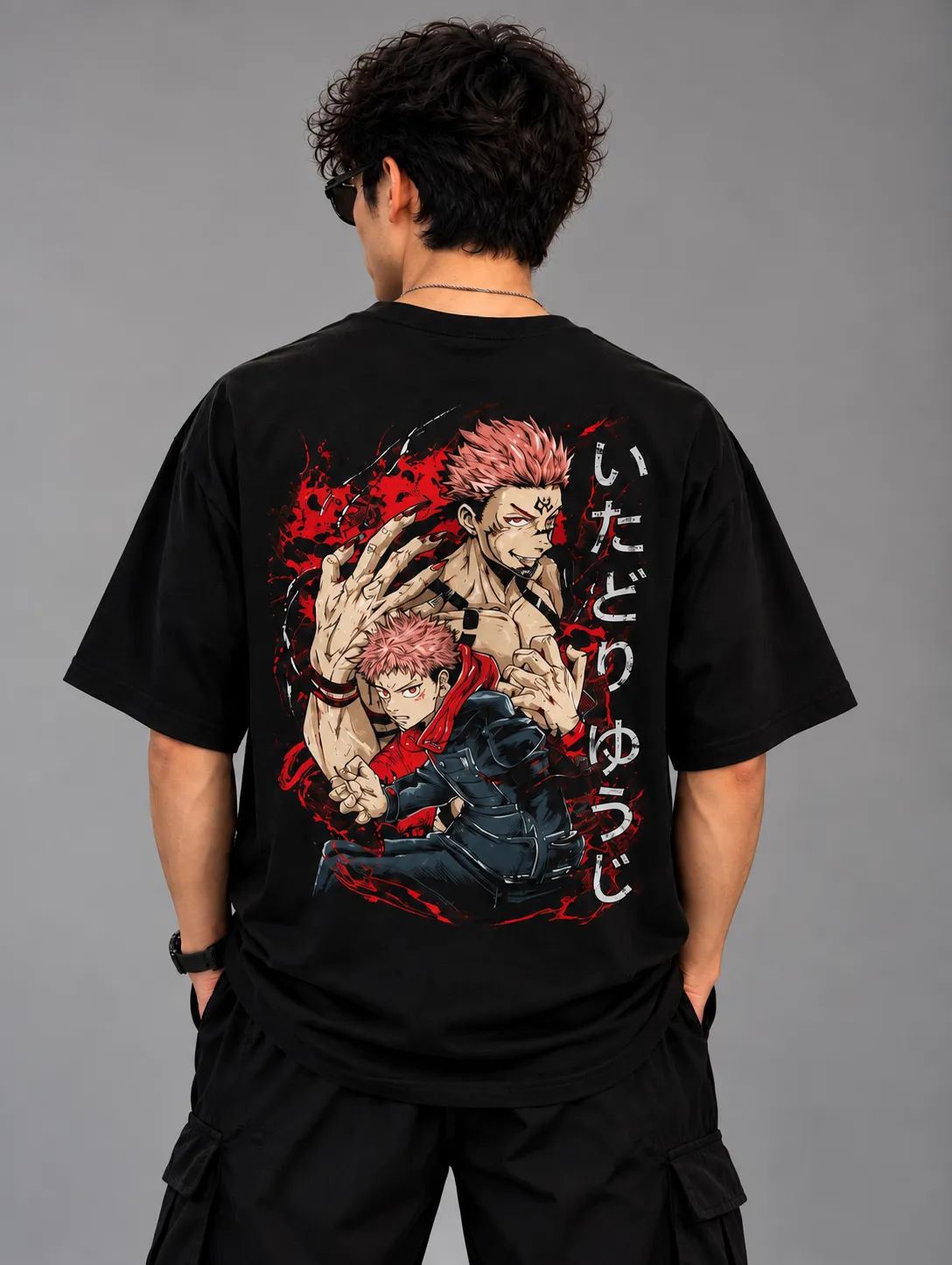 Yuji Itadori & Ryomen Sukuna / Jujutsu Kaisen Oversized Anime Graphic T-Shirt